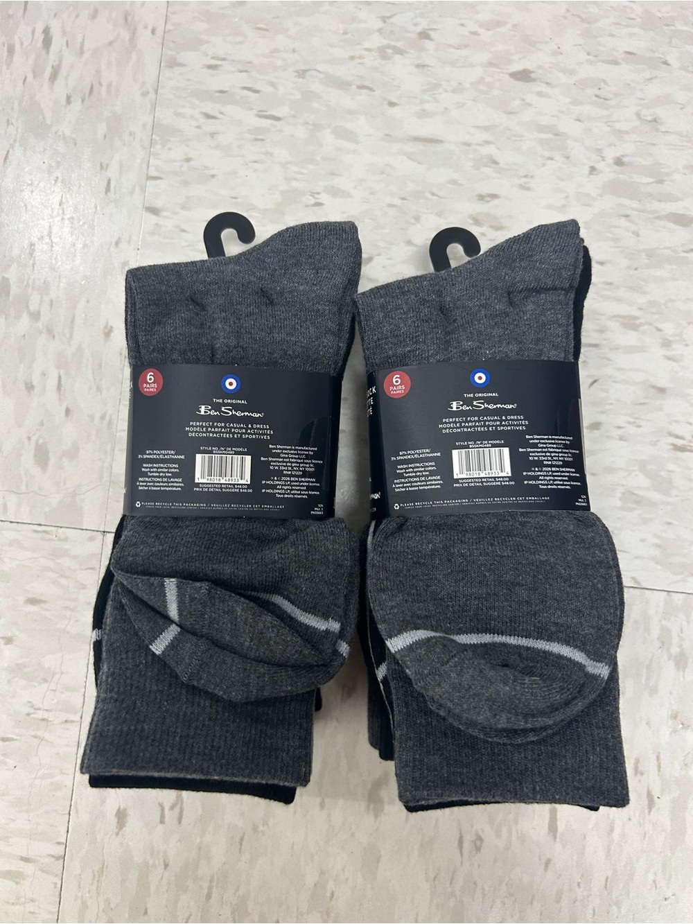 Ben Sherman Men's 12 packs Dress Socks